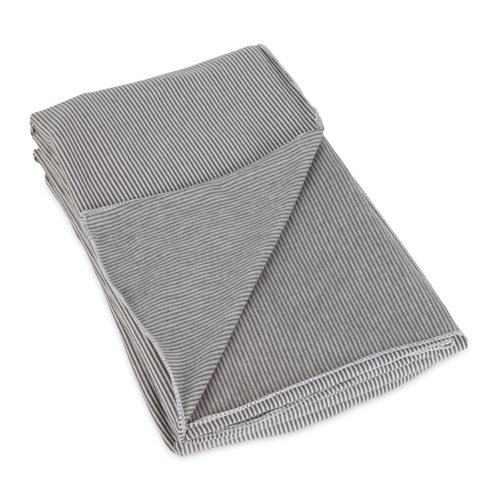 Blanket Scarf - Gray Stripe