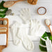 Spa Socks And Gloves Set - Aloe Infused - Cream