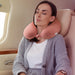Jersey Stripe - Memory Foam Neck Pillow - Pink Stripe