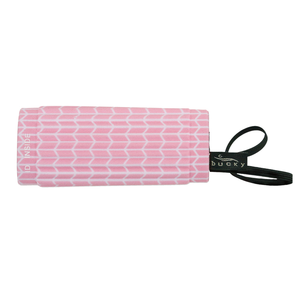 IdentiGrip Luggage Handle Wrap - Pink Chevron