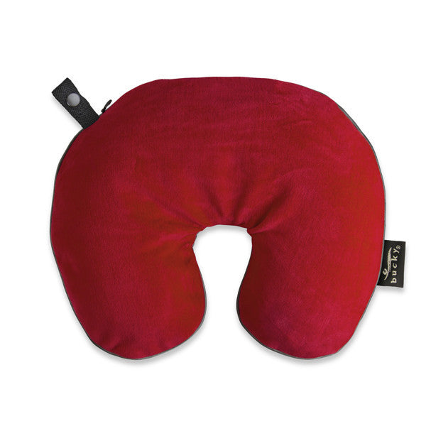 Utopia Neck Pillows with Bucky Bag - Red - Bucky - 1